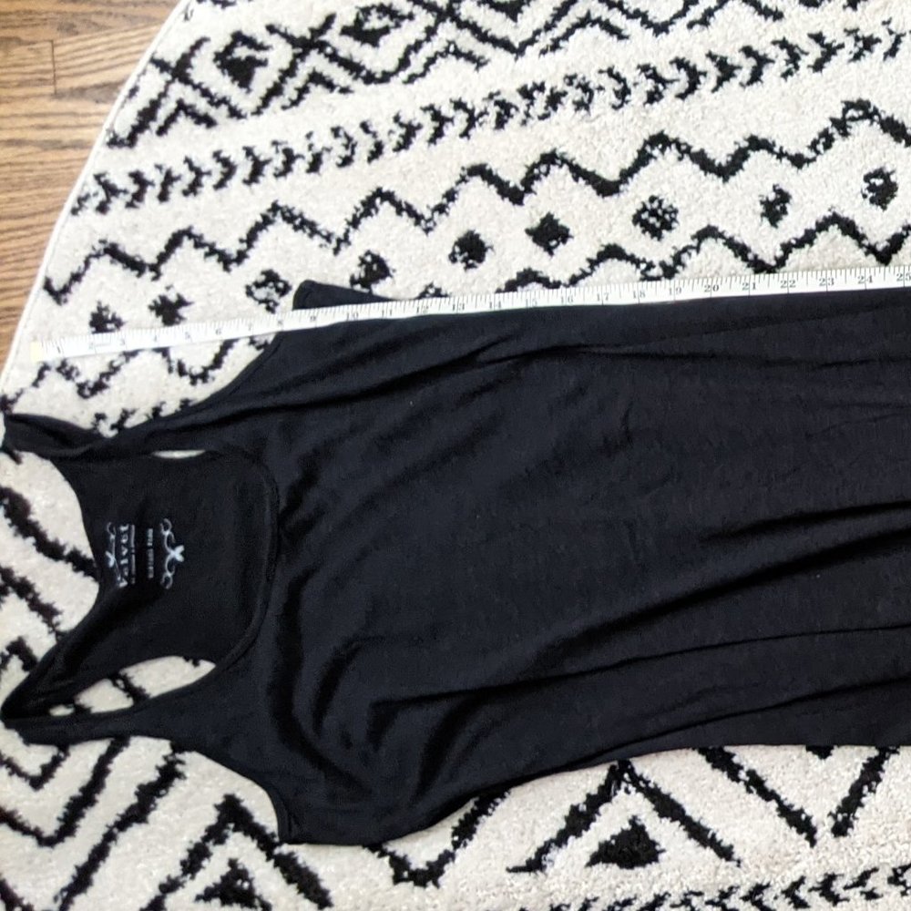 black maxi dress